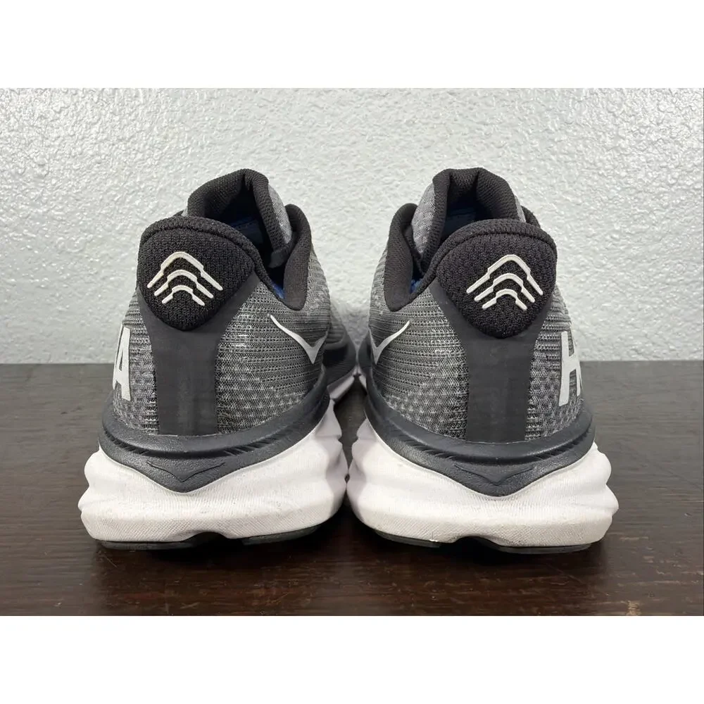 Hoka One One Clifton 9 Black White Running Shoes Youth Size 7 MD 1131170BWHT